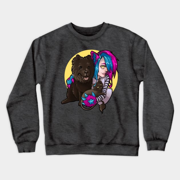 Sora, Terra, and Void Crewneck Sweatshirt by z0mbi